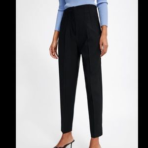 ZARA Trouser Pants With Gold Detailing